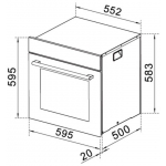 Robam 老板 RQ335 60厘米 65公升 嵌入式對流焗爐